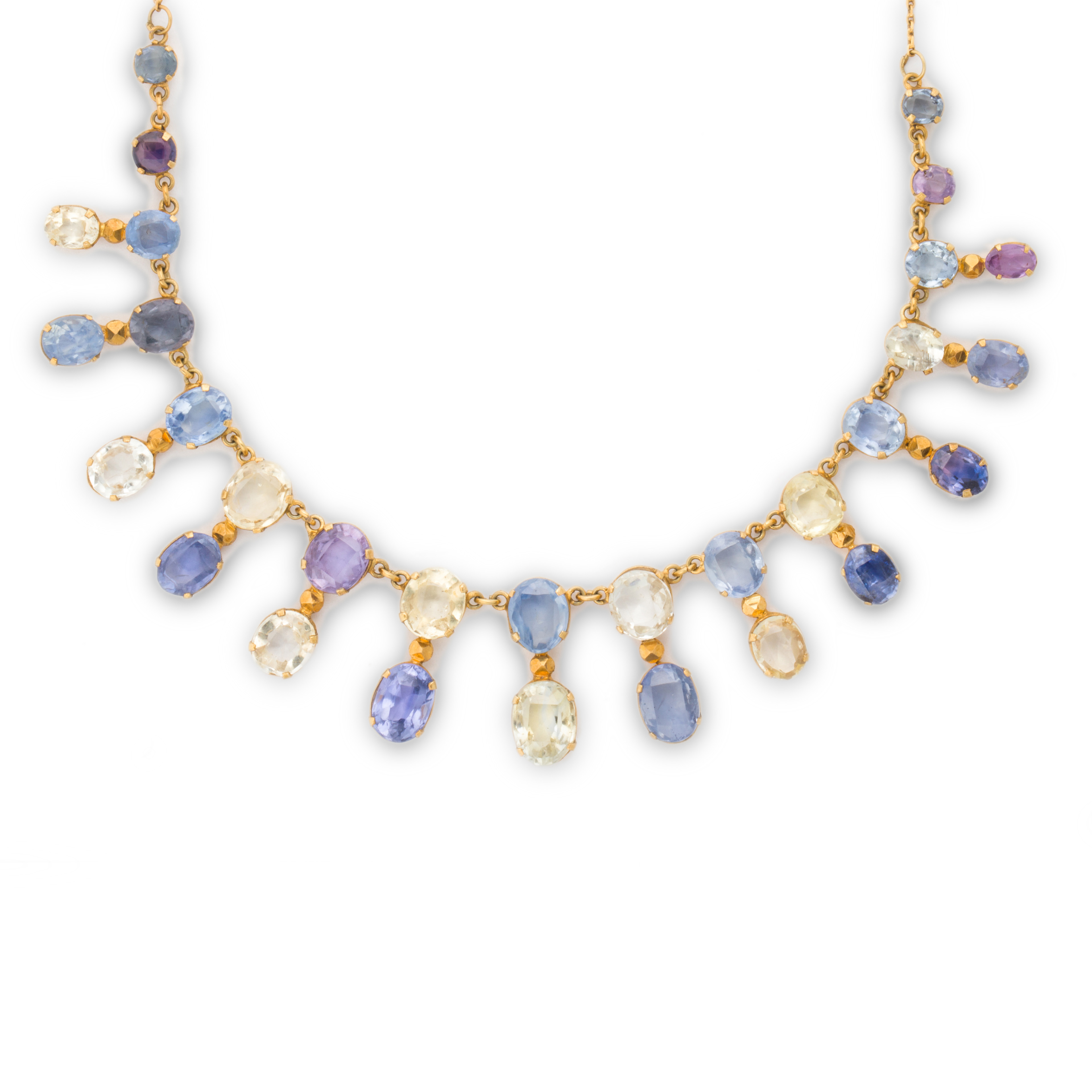 A MULTI-HUED GEMSTONE AND