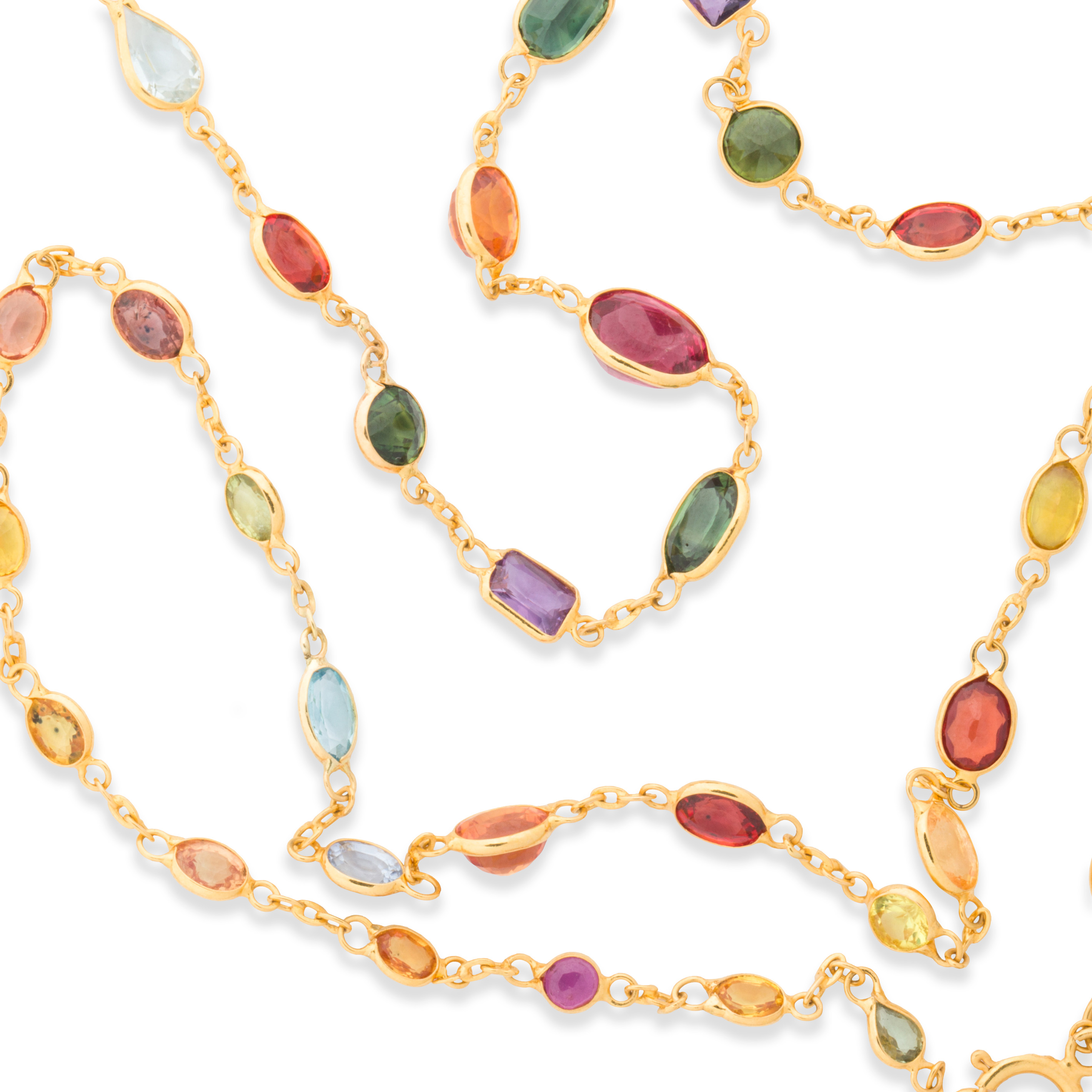 A MULTI-HUED SAPPHIRE AND