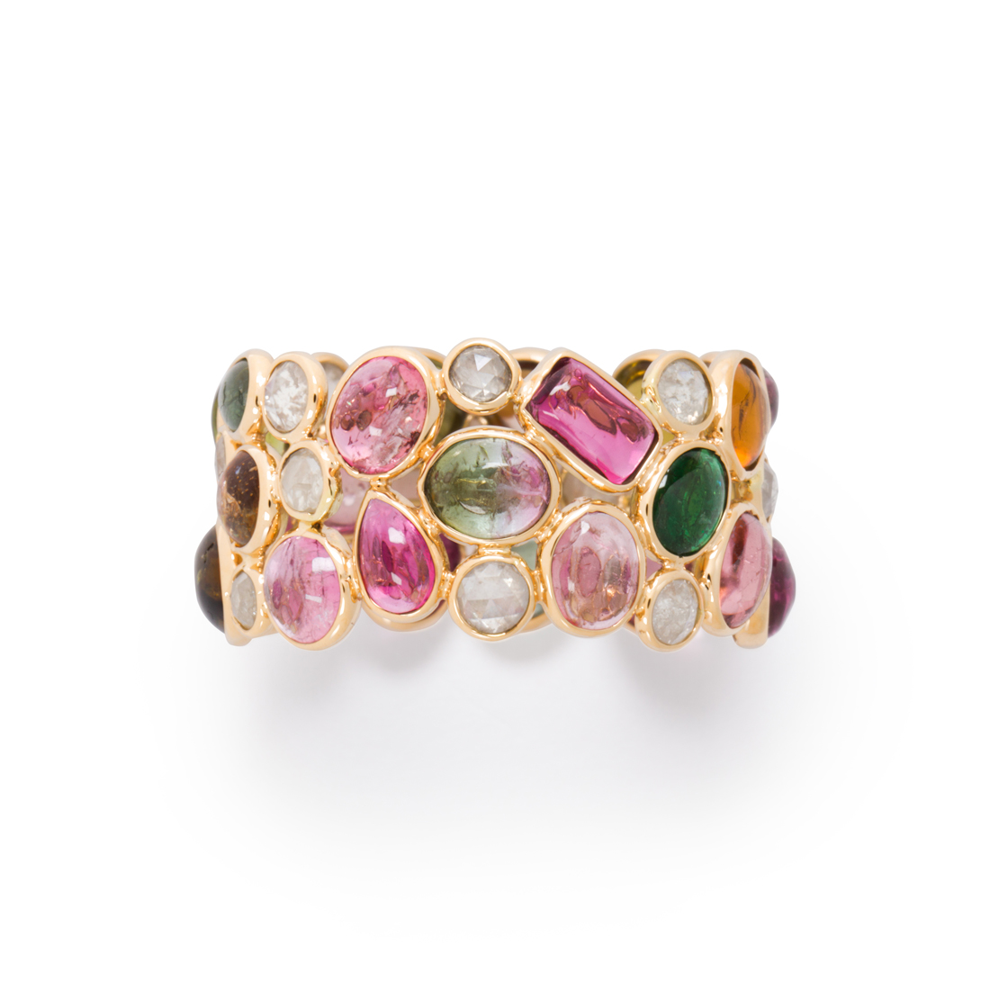 A MULTI-HUED TOURMALINE AND