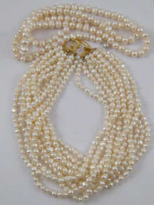 A multi row freshwater pearl