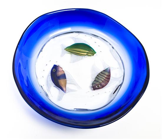 *A Murano Glass Bowl depicting an
