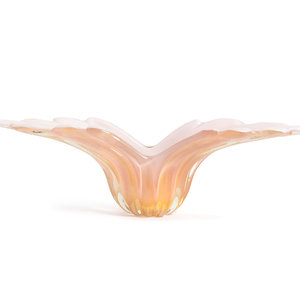 A Murano Glass Bowl  Height 7 x