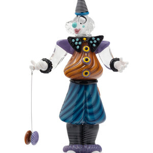 A Murano Glass Clown Dated 2005