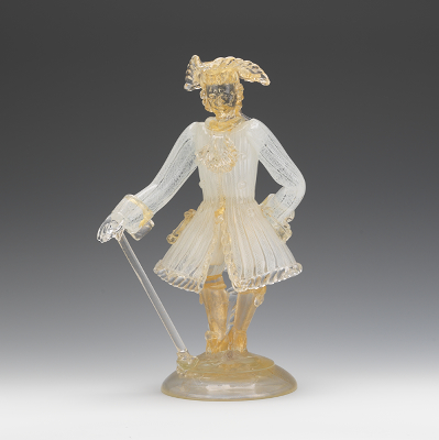 A Murano Glass Figure In The