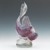 A Murano Glass Sculpture of Tw