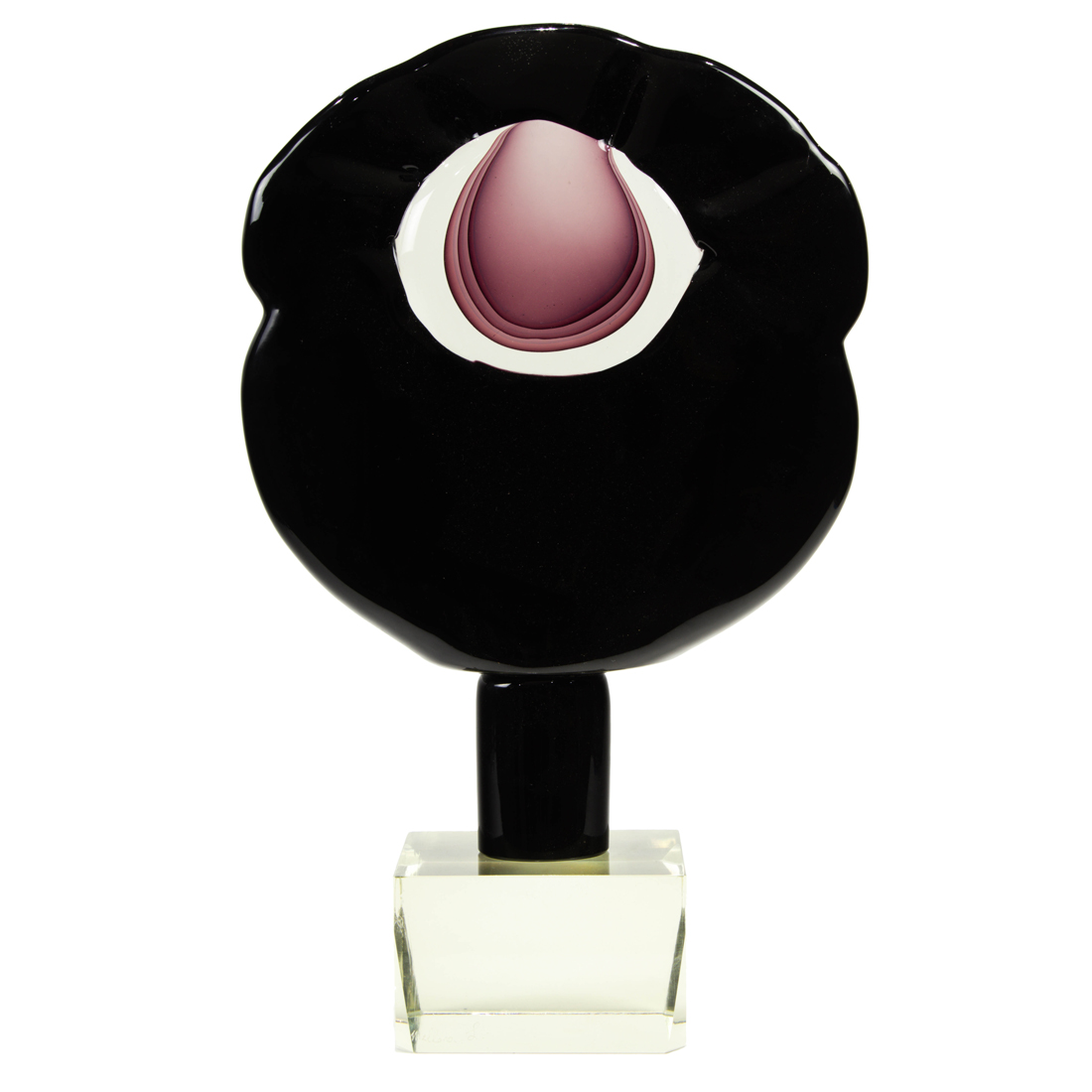 A MURANO GLASS SOMMERSO SCULPTURE A