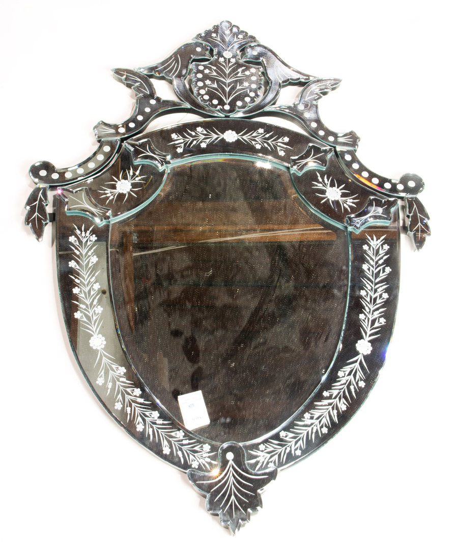 A MURANO STYLE SHIELD FORM
