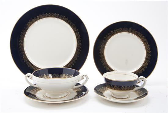 A Myott Son & Co. Porcelain Partial