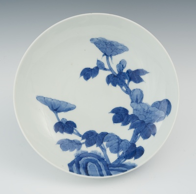 A Nabeshima Blue and White Footed