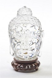 A Nachtmann Glass Bust of Budd