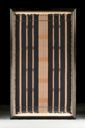 A NAGA FINELY LOOMED BLACK AND