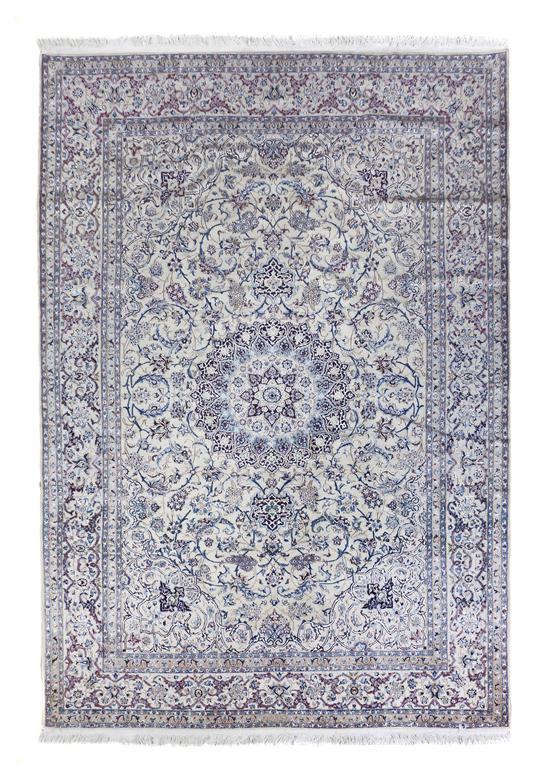 A Nain Silk and Wool Rug Habibian
