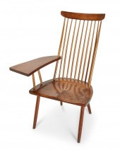 A NAKASHIMA-STYLE LOUNGE CHAIR