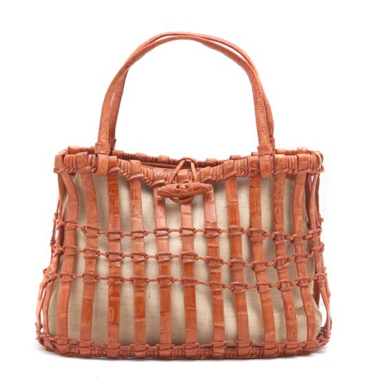 A Nancy Gonzalez Orange Crocodile