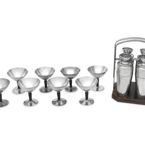 A Napier Silver-Plate 'Foursome'