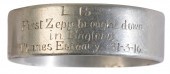 A NAPKIN RING MADE FROM ZEPPLI