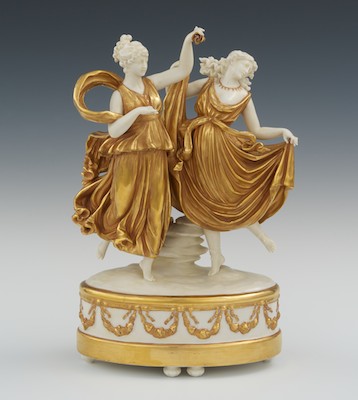 A Naples Porcelain Group of the
