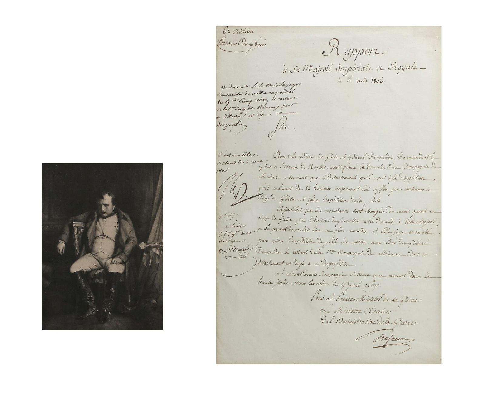 A NAPOLEON BONAPARTE SIGNED