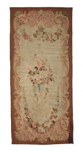 A NAPOLEON III AUBUSSON SILK A