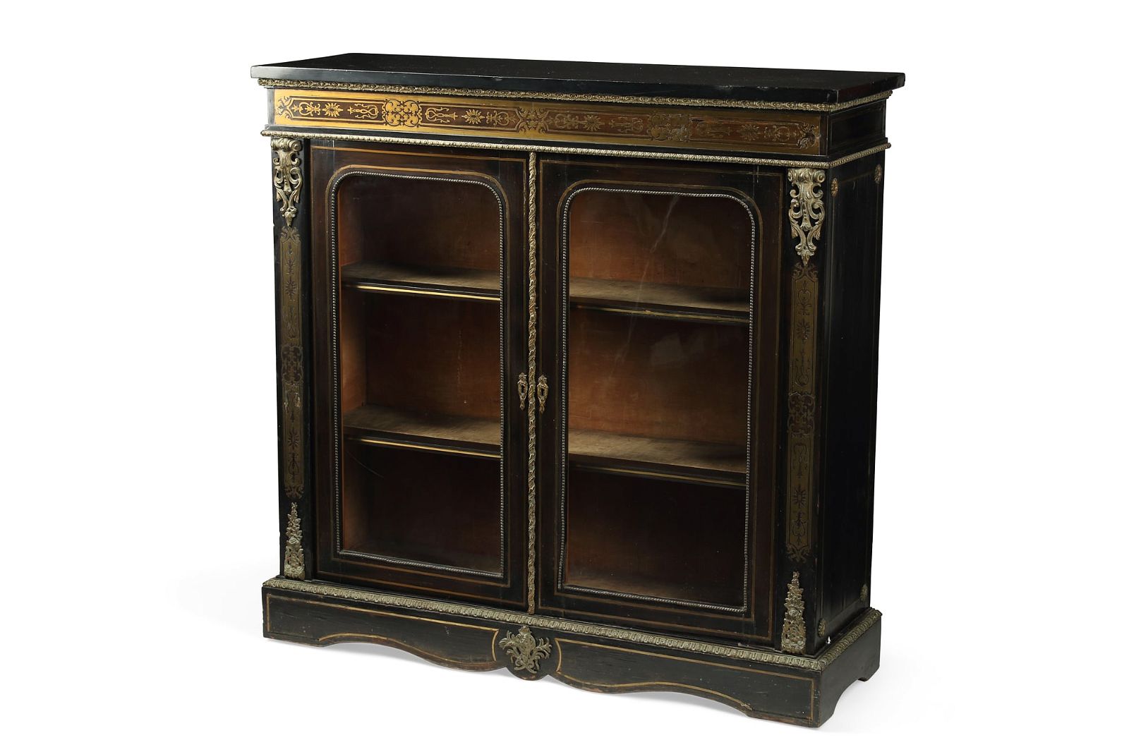 A NAPOLEON III BOULLE EBONIZED
