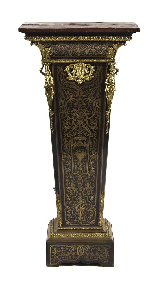 A Napoleon III Boulle Pedestal