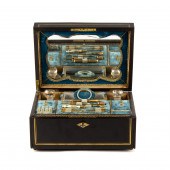A NAPOLEON III BRASS INLAID DR