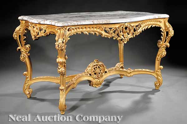 A Napoleon III Carved and Gilded