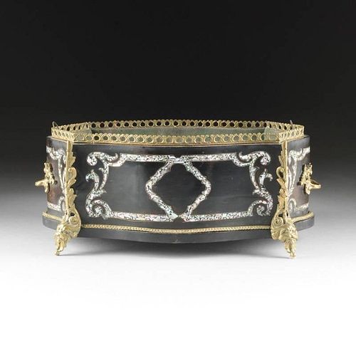 A NAPOLEON III EBONIZED WOOD,