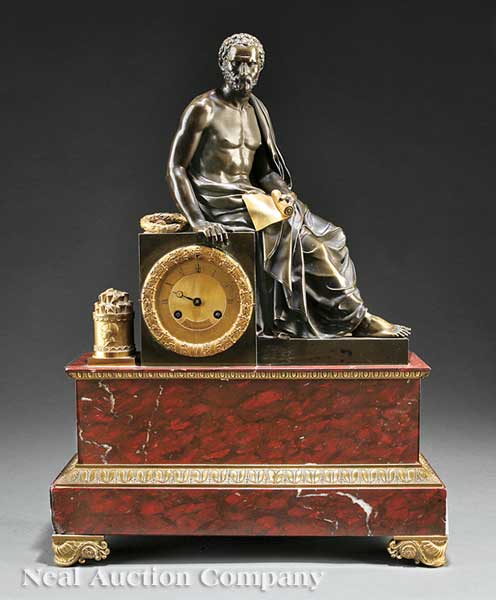 A Napoleon III Gilt and Patinated