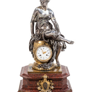 A Napoleon III Gilt and Silvered