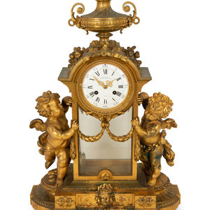 A Napoleon III Gilt Bronze Mantel