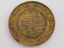 A Napoleon III gilt medal from