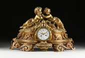 A NAPOLEON III GILT METAL PUTT