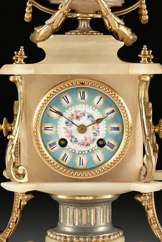 A NAPOLEON III GILT METAL AND