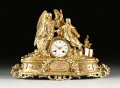 A NAPOLEON III GILT METAL FIGU
