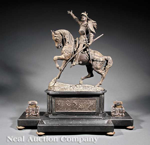 A Napoleon III Patinated Metal