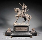 A Napoleon III Patinated Metal