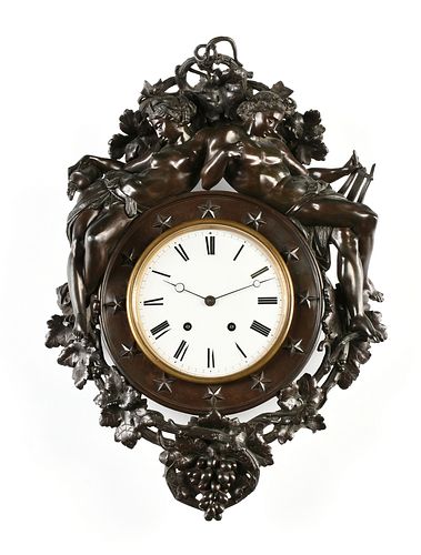 A NAPOLEON III PATINATED METAL