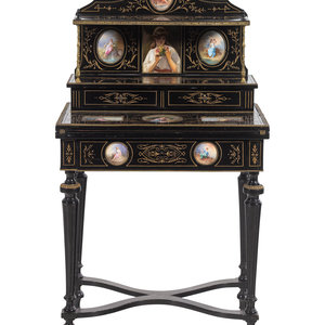 A Napoleon III Porcelain Mounted