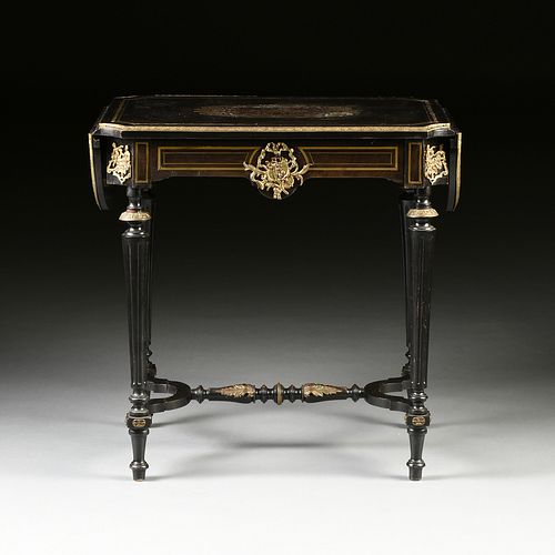 A NAPOLEON III STYLE BOULLE WORK