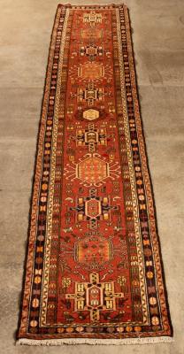 A narrow Karadjar runner, Persia,