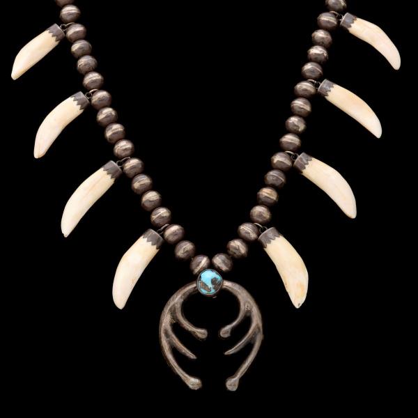 A NATIVE AMERICAN ANIMAL TOOTH &