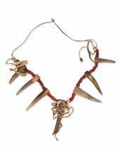 A NATIVE AMERICAN ANTLER NECKL