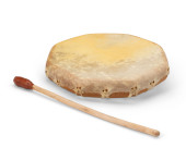 A NATIVE AMERICAN HAND DRUM AN