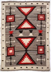 A NATIVE AMERICAN WOVEN RUG, N