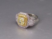 A NATURAL FANCY YELLOW DIAMOND