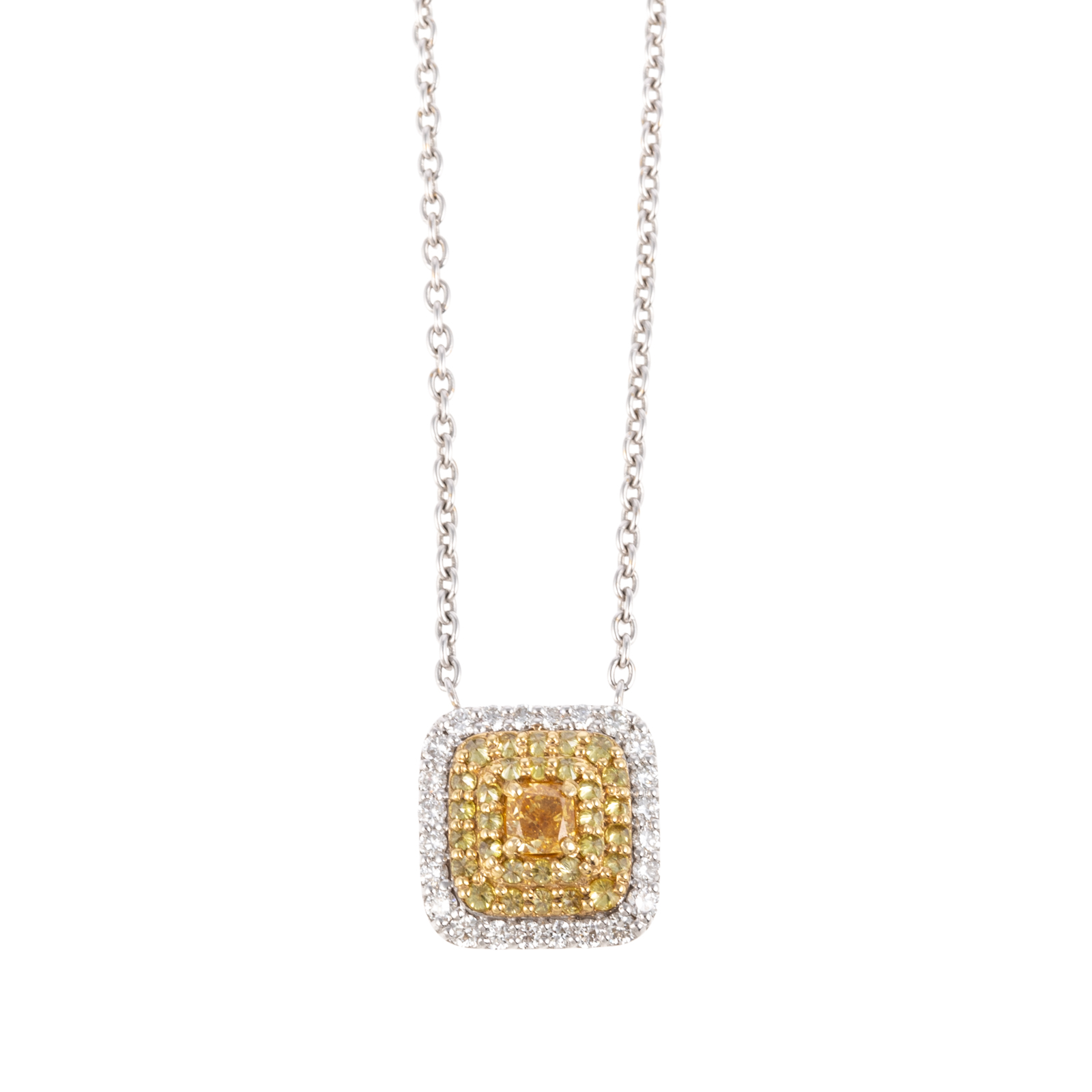A NATURAL YELLOW & WHITE DIAMOND
