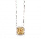 A NATURAL YELLOW & WHITE DIAMO
