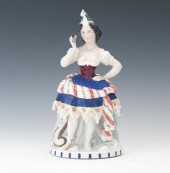 A Naughty Lady Figural Tobacco