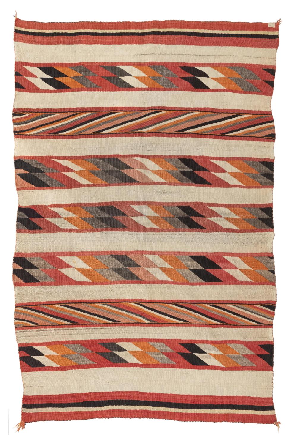 A NAVAJO BANDED BLANKETA Navajo